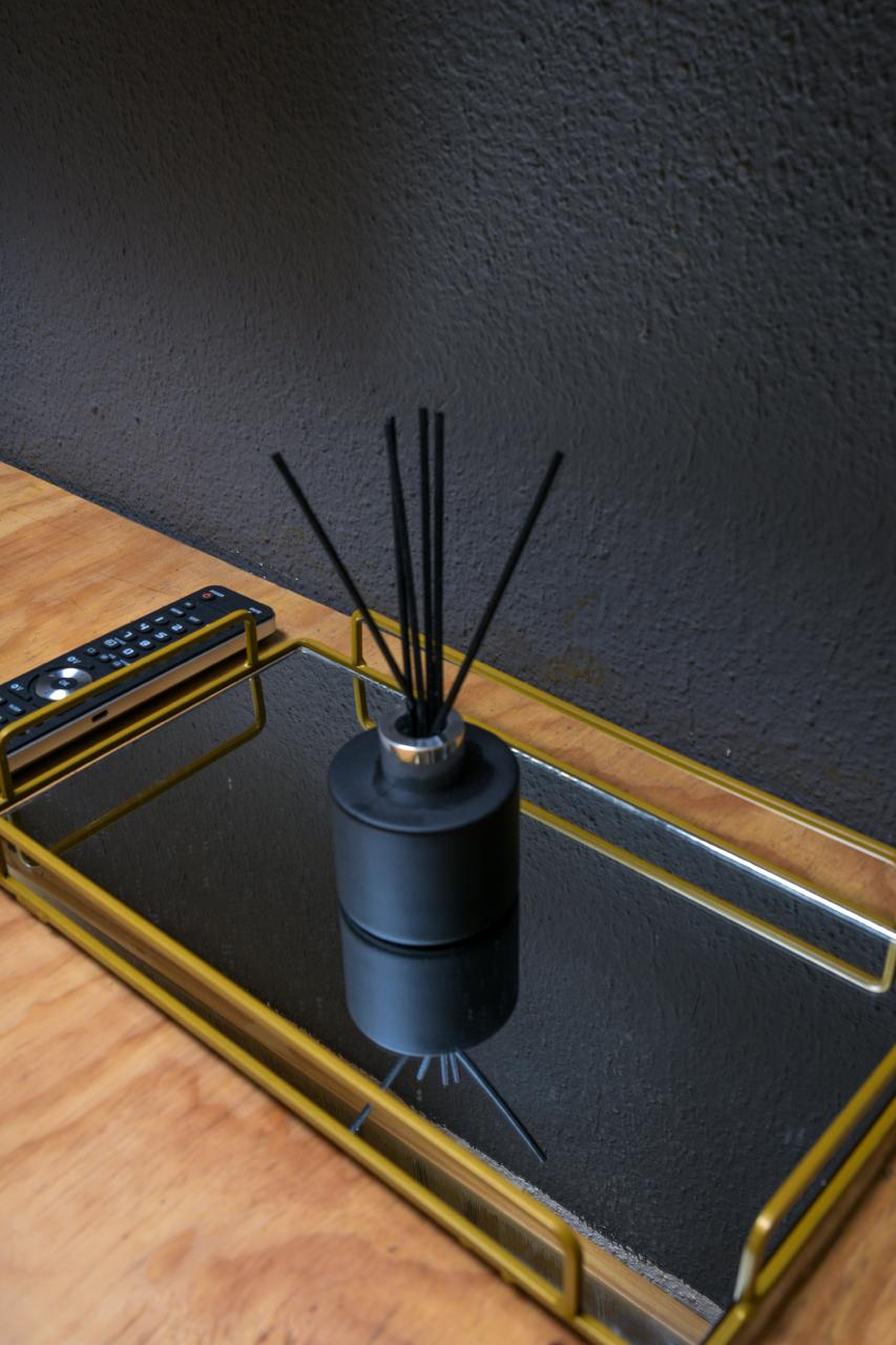 The Bright Room — diffuser and remote welcome details
