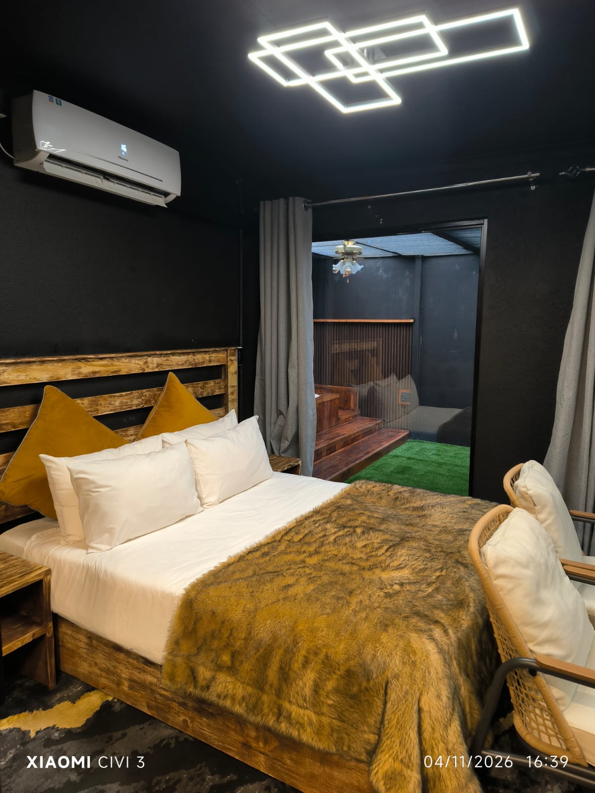 The Mihla Room — queen bed and private patio entrance