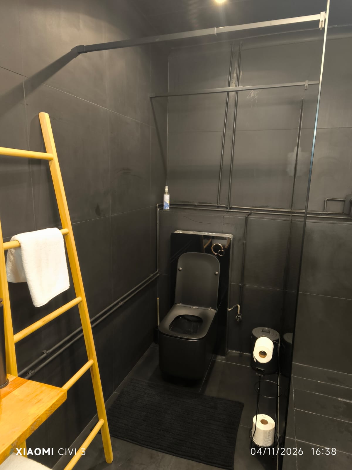 The Mihla Room — en-suite toilet with towel ladder